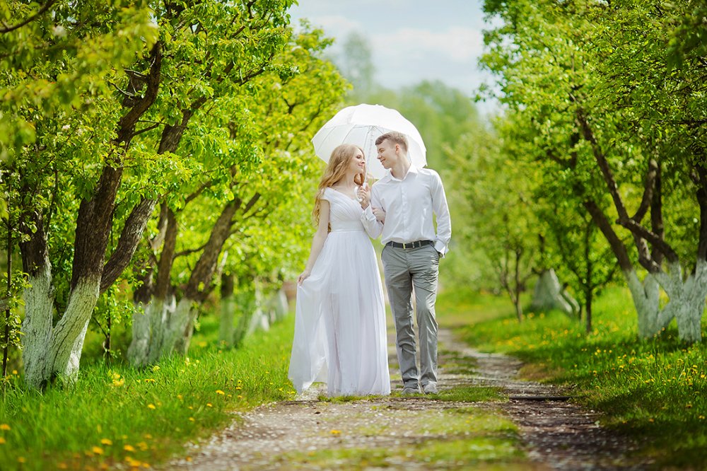 Романтичная свадебная прогулка